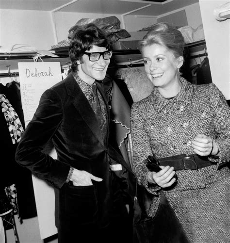 yves saint laurent and catherine deneuve|yves saint laurent.